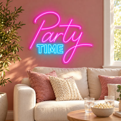 Party Time LED Neon Sign - lifestyle view