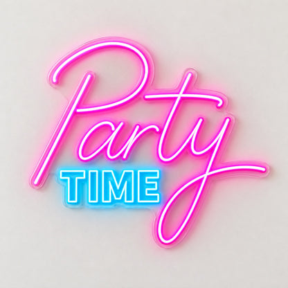 Party Time LED Neon Sign - natural light view