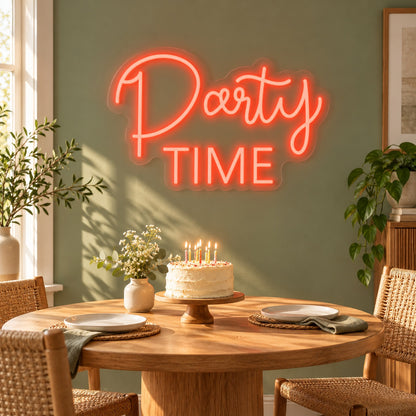 Party Time LED Neon Sign - lifestyle view