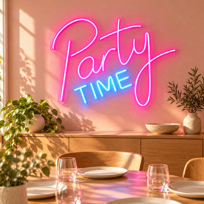 Party Time LED Neon Sign - lifestyle view