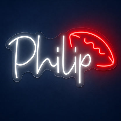 Philip Helmet LED Neon Sign - product hero