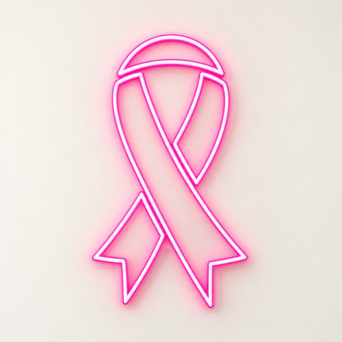 Awareness Ribbon LED Neon Sign - natural light view