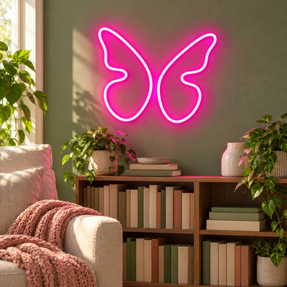 Butterfly Wings LED Neon Sign - lifestyle view