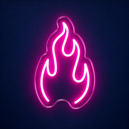 Flame LED Neon Sign - product hero