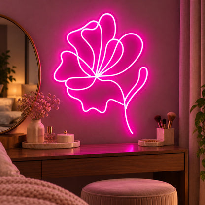 Ginkgo Leaf LED Neon Sign - advertising view