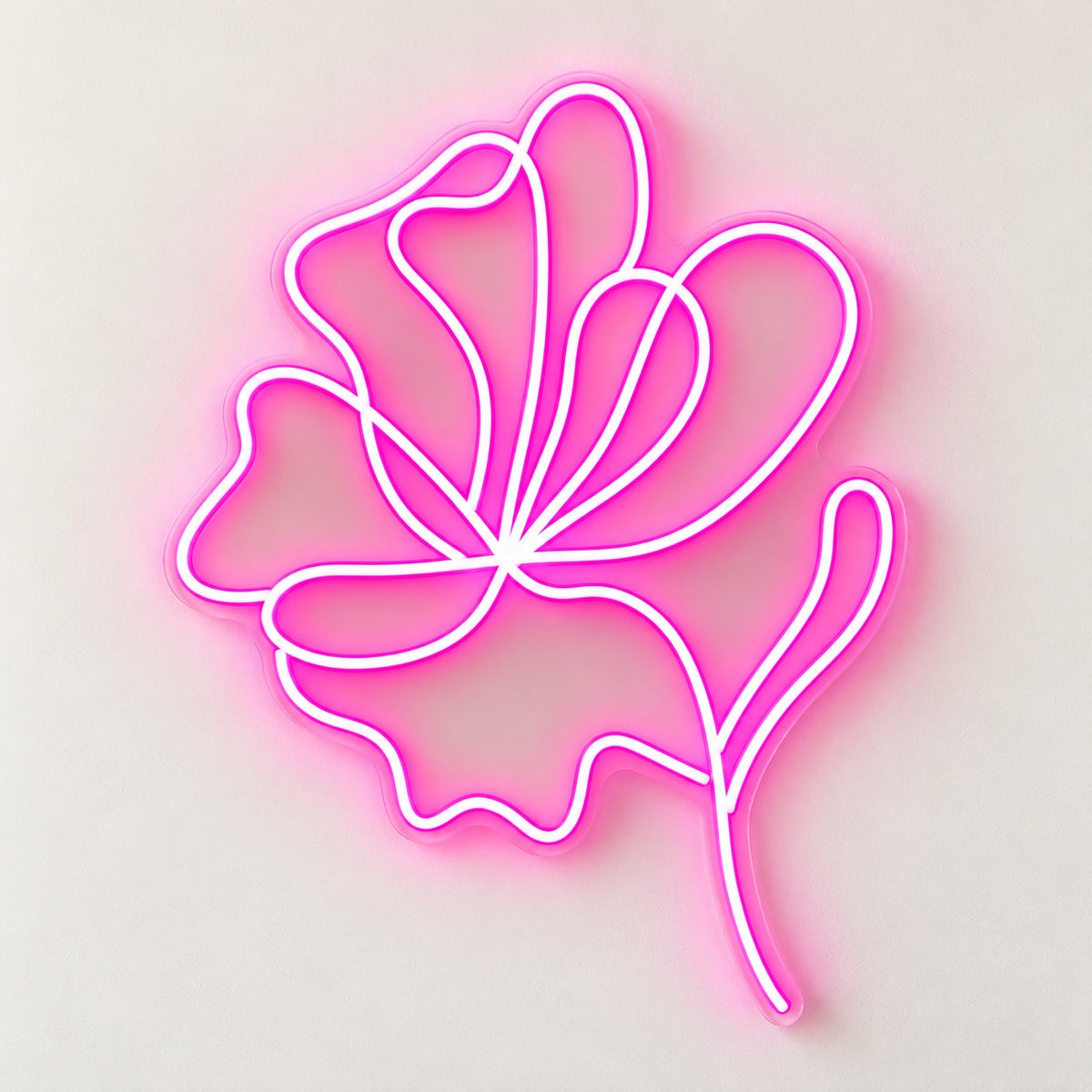 Ginkgo Leaf LED Neon Sign - natural light view