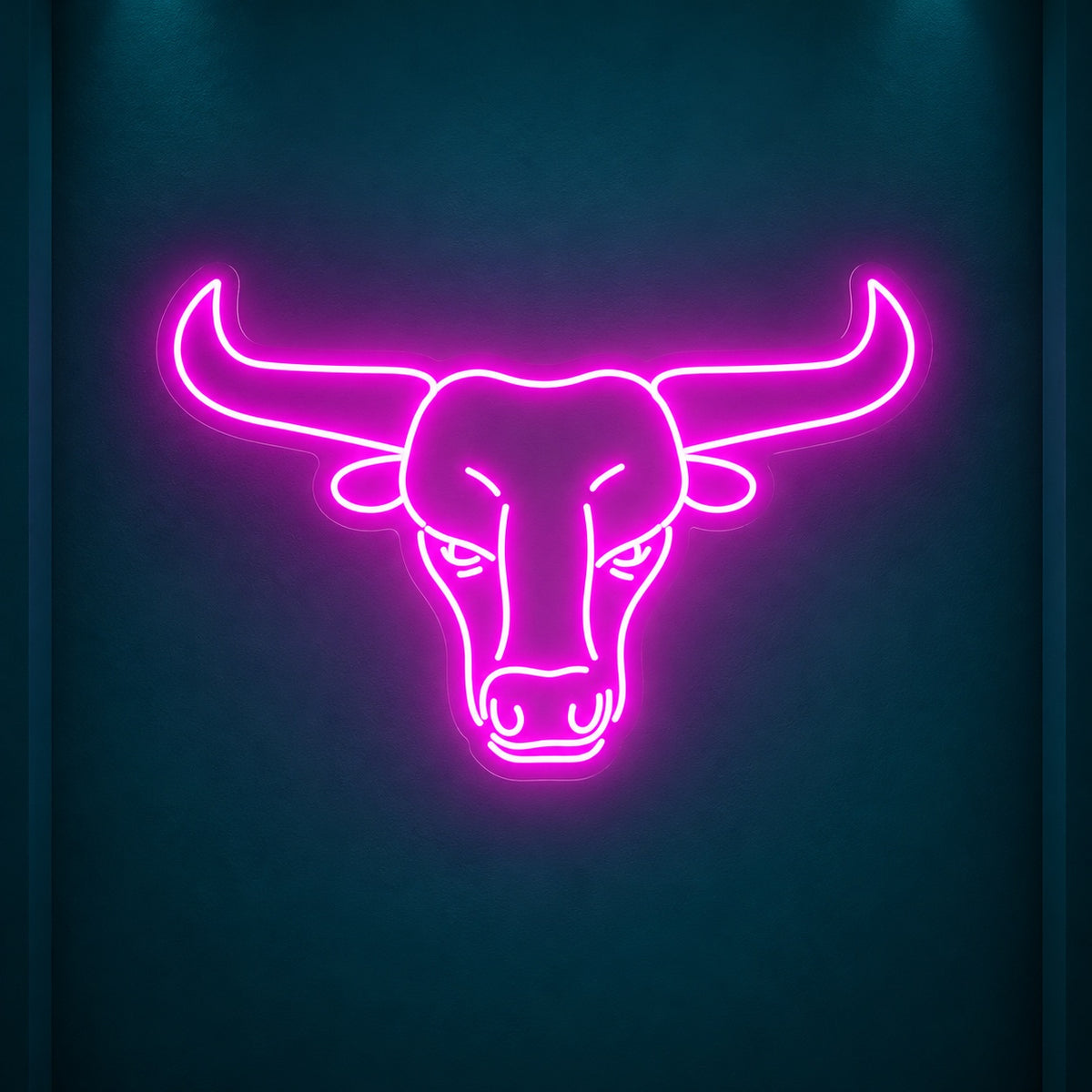 Longhorn Bull Head LED Neon Sign - product hero