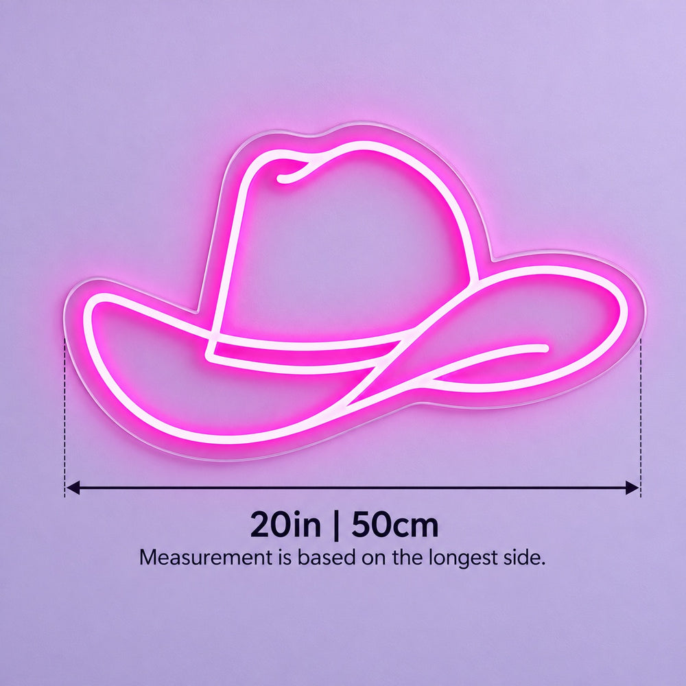 Neon Rope Hat Outline Cowboy Hat LED Neon Sign – Shineneon