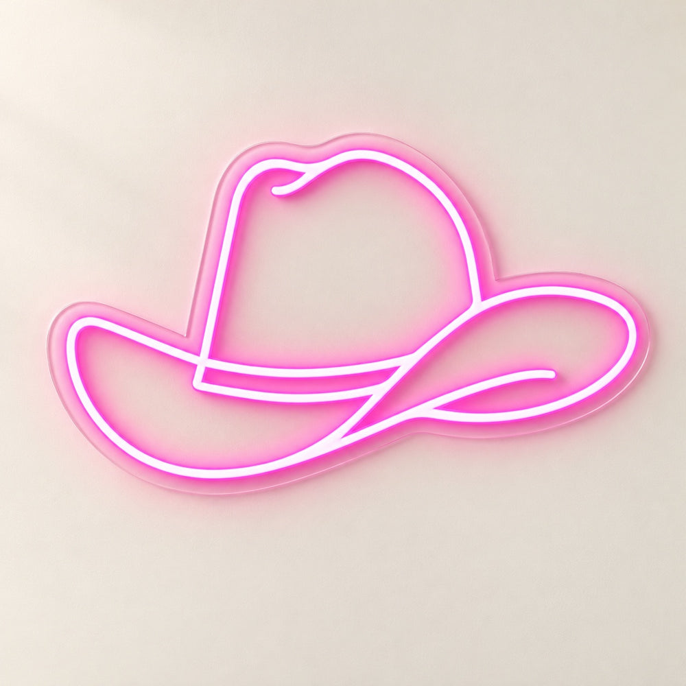 Outline Cowboy Hat LED Neon Sign – Shineneon