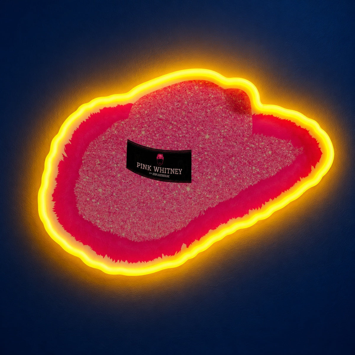 Textured Cowboy Hat LED Neon Sign - product hero
