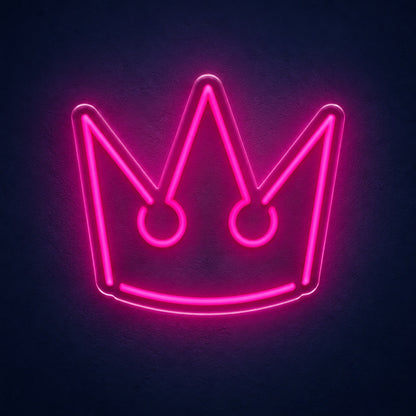 Three Point Crown LED Neon Sign - product hero