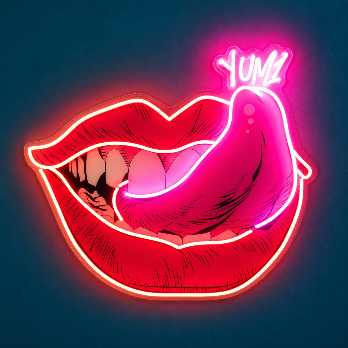 Pop Art Licking Lips LED Neon Sign - product hero