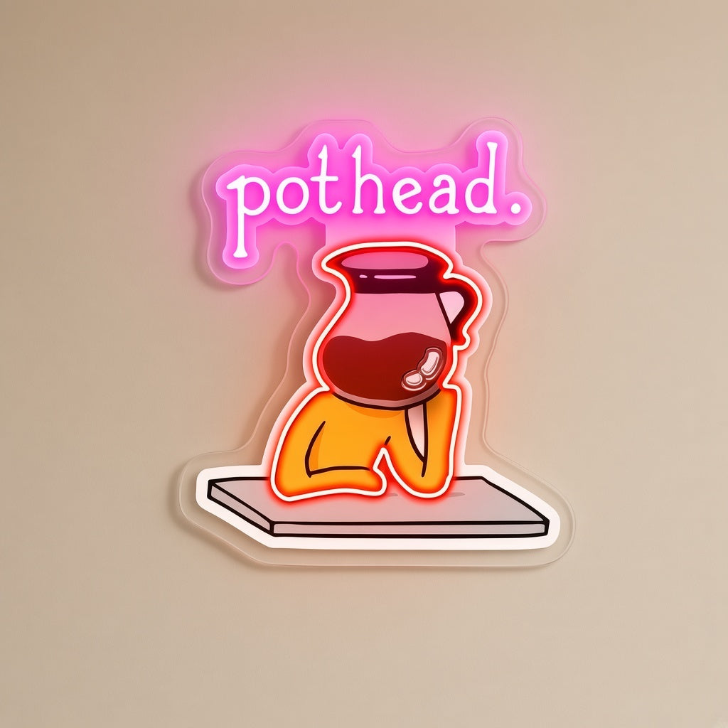 Pothead LED Neon Sign - natural light view