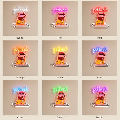Pothead LED Neon Sign - nine-color grid