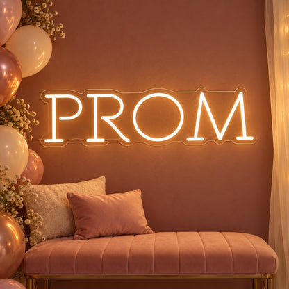 Prom LED Neon Sign - advertising view
