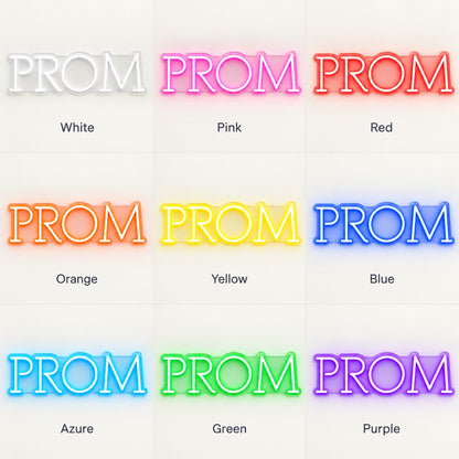 Prom LED Neon Sign - nine-color grid