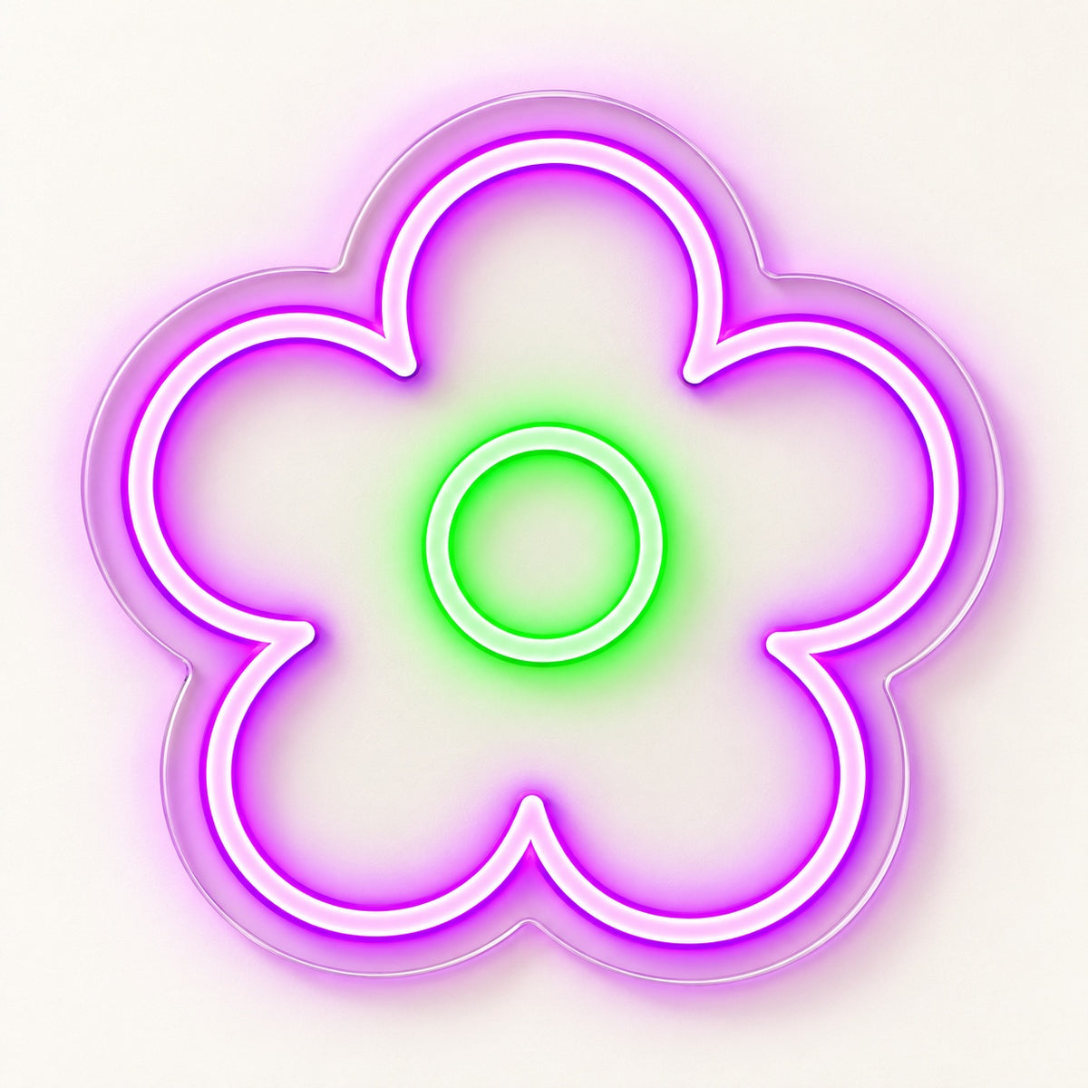Flower LED Neon Sign - natural light view