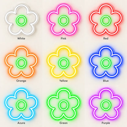 Flower LED Neon Sign - nine-color grid