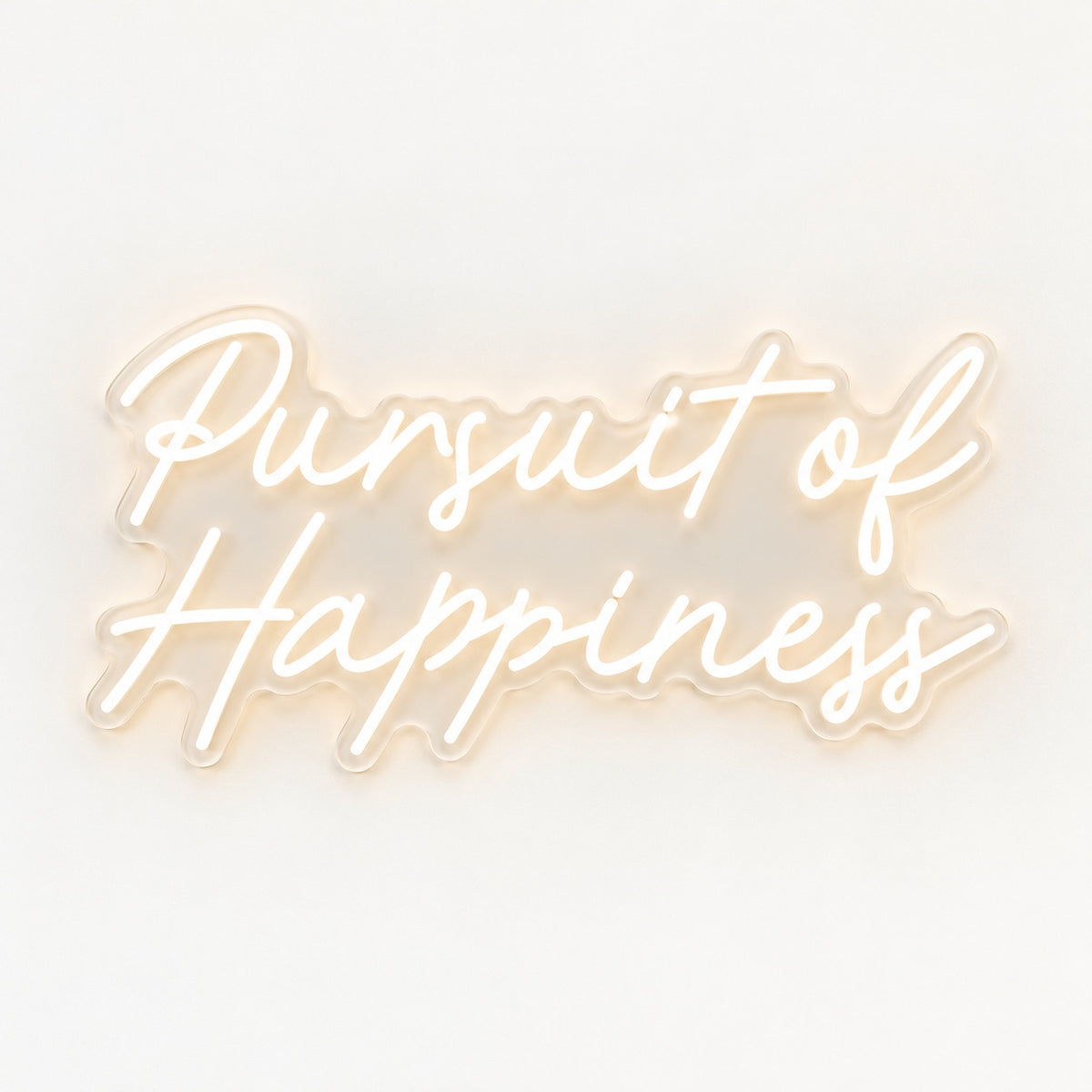 Pursuit Of Happiness LED Neon Sign - natural light view