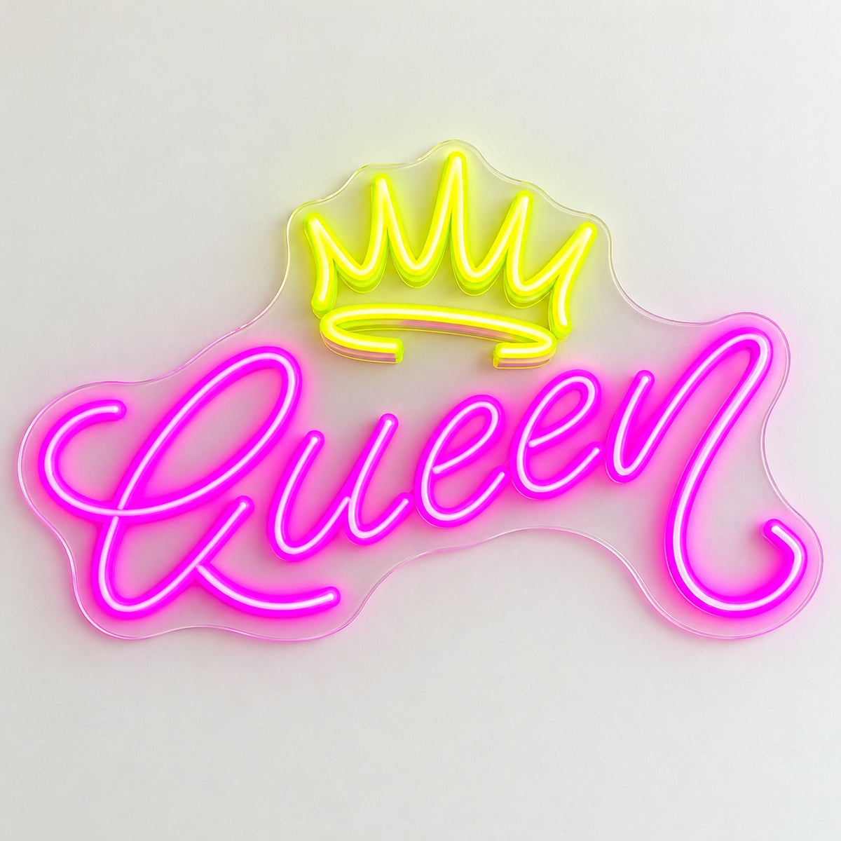 Queen Crown LED Neon Sign - natural light view