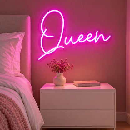 Queen LED Neon Sign - advertising view