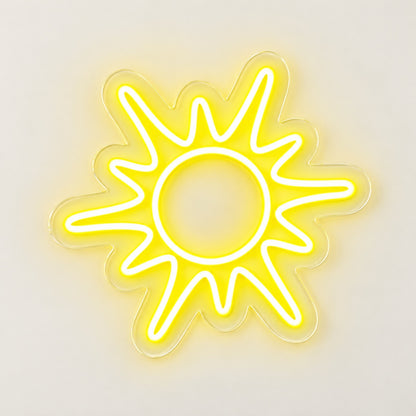 Radiant Sun LED Neon Sign - natural light view