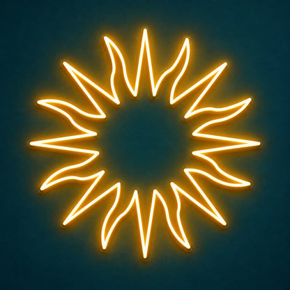 Radiant Sun LED Neon Sign - product hero