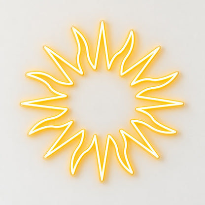 Radiant Sun LED Neon Sign - natural light view