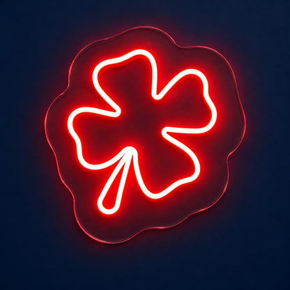 Four Leaf Clover LED Neon Sign - product hero