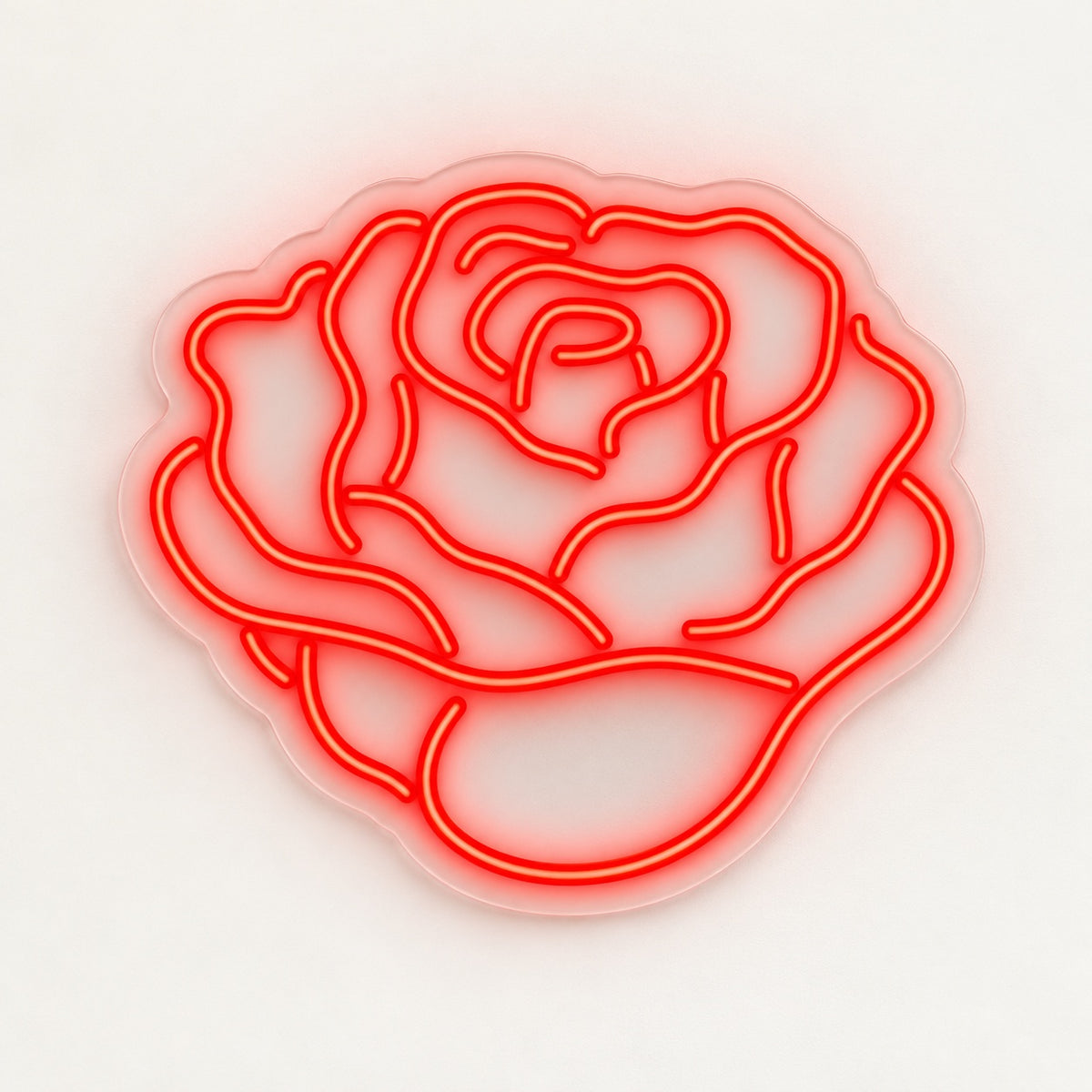 Rose Bloom LED Neon Sign - natural light view