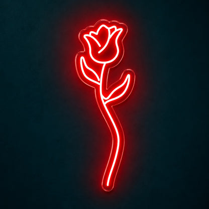 Rose Stem LED Neon Sign - product hero