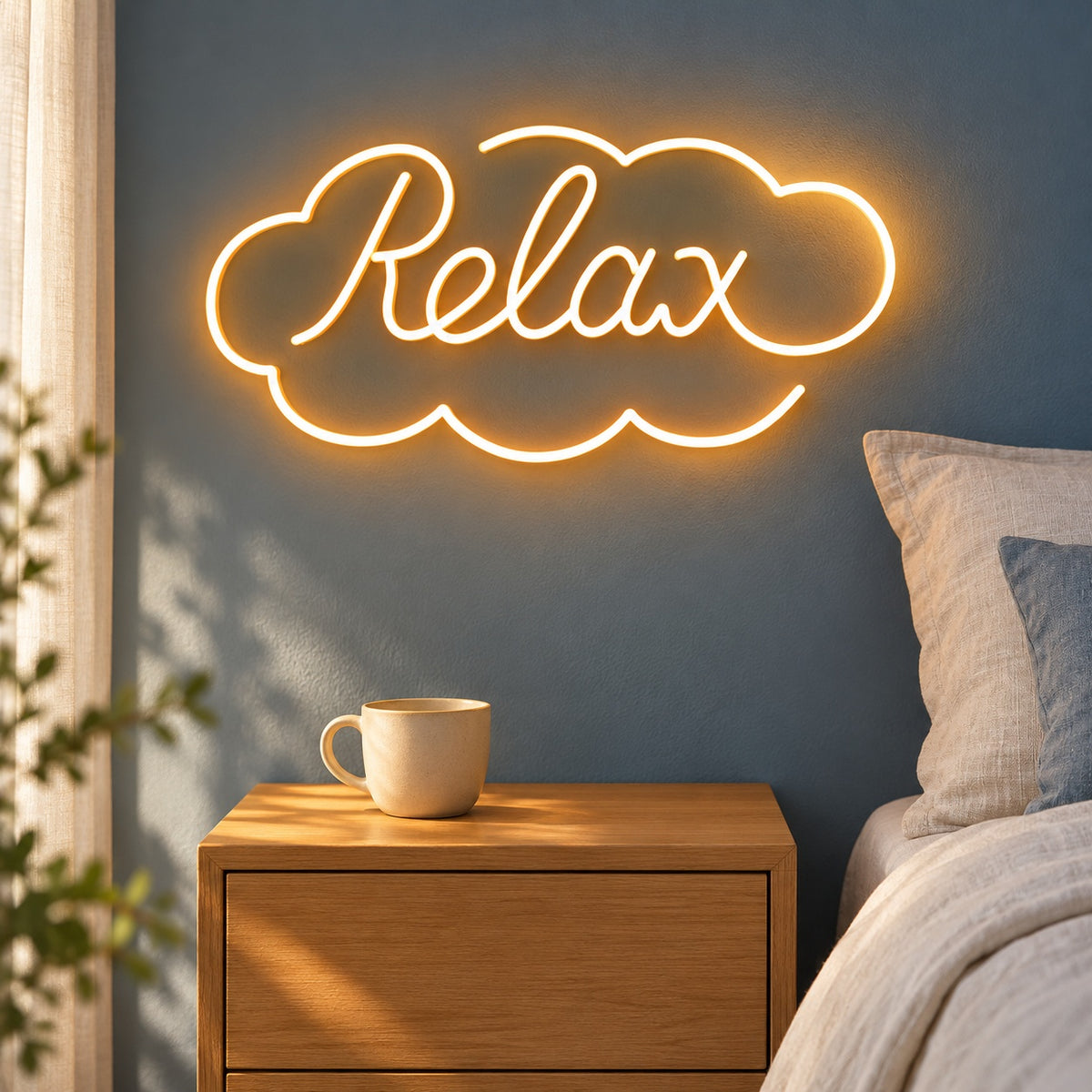 Relax LED Neon Sign - lifestyle view