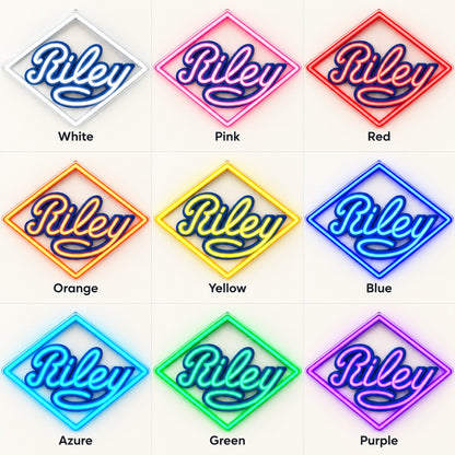Riley LED Neon Sign - nine-color grid