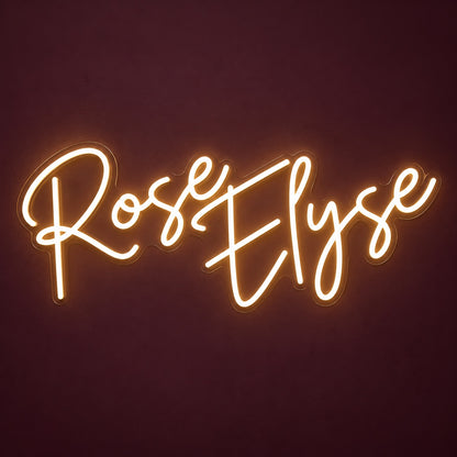Rose Elyse LED Neon Sign - product hero