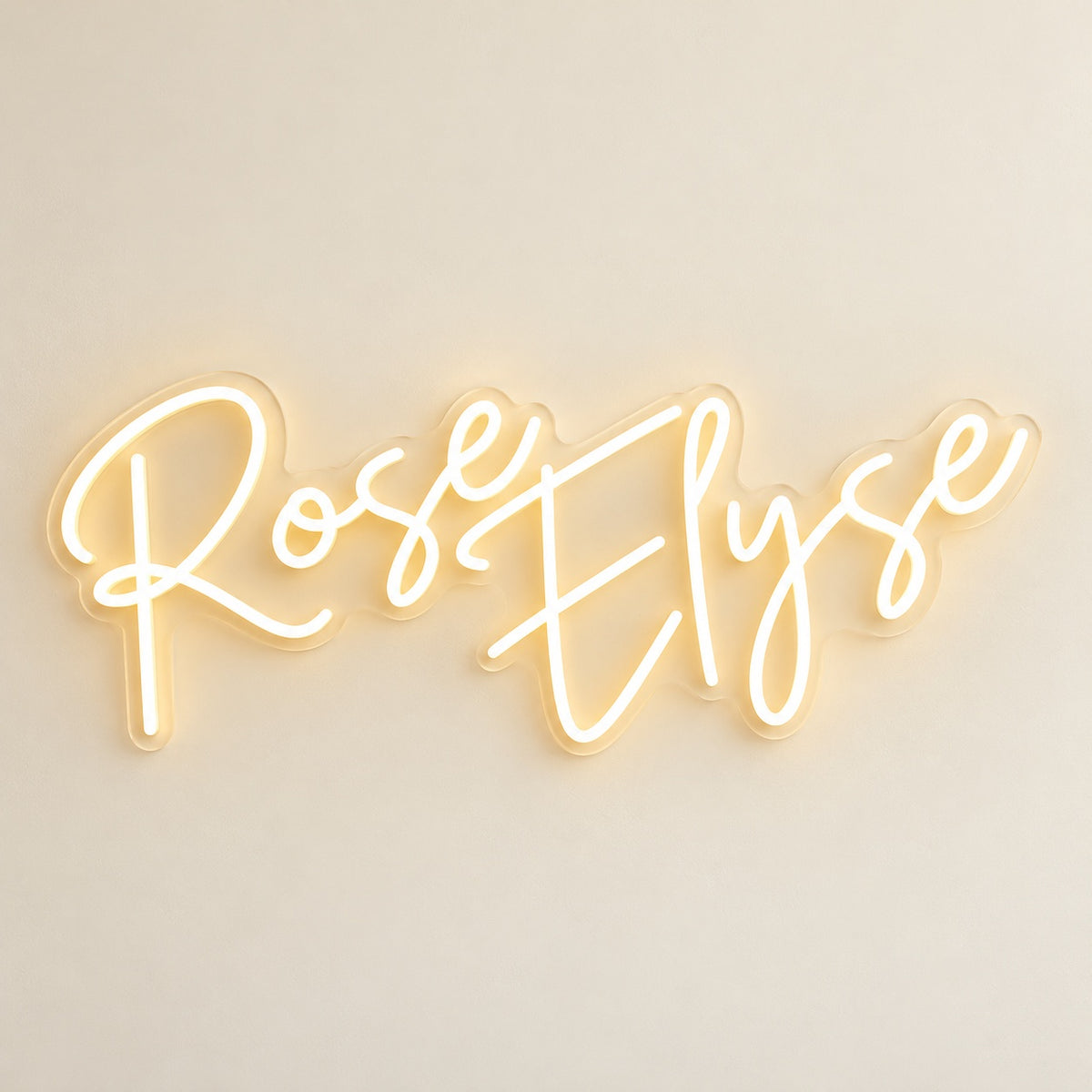 Rose Elyse LED Neon Sign - natural light view