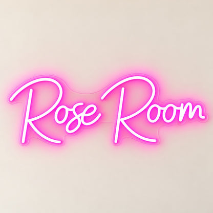 Rose Room LED Neon Sign - natural light view