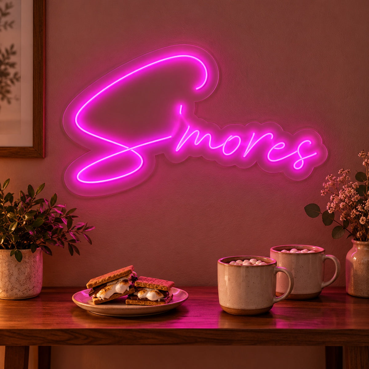 S'mores LED Neon Sign - advertising view