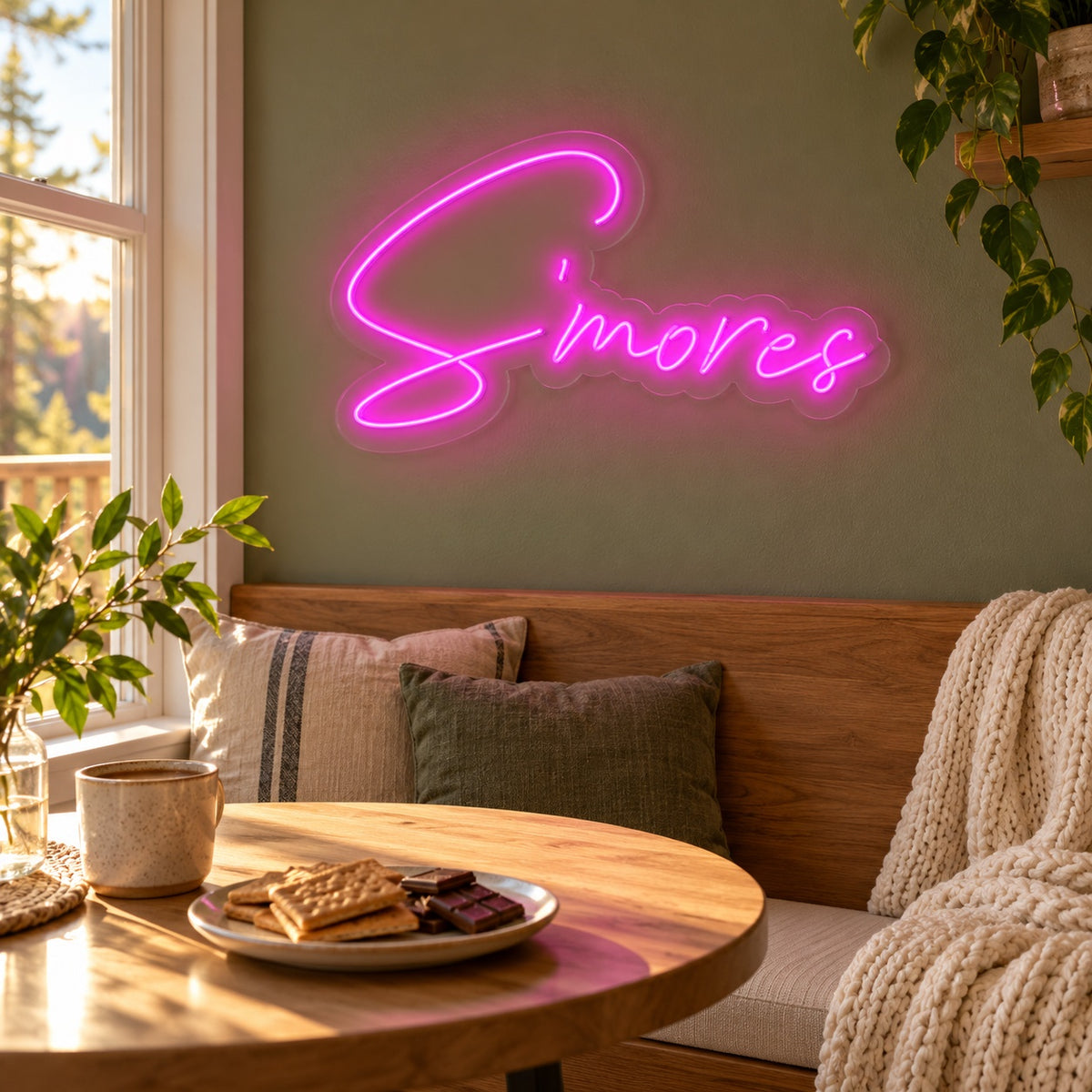 S'mores LED Neon Sign - lifestyle view