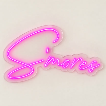 S'mores LED Neon Sign - natural light view