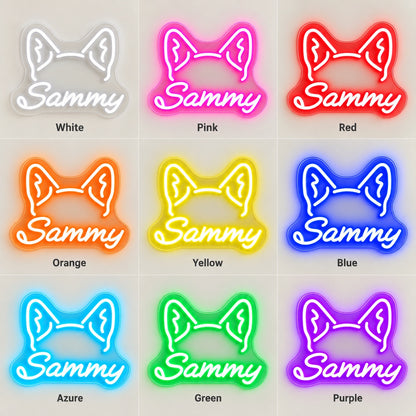 Sammy LED Neon Sign - nine-color grid