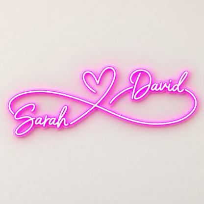 Sarah David LED Neon Sign - natural light view