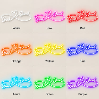 Sarah David LED Neon Sign - nine-color grid
