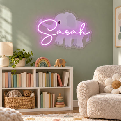 Sarah LED Neon Sign - lifestyle view