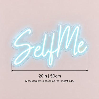 Selfie LED Neon Sign - size guide