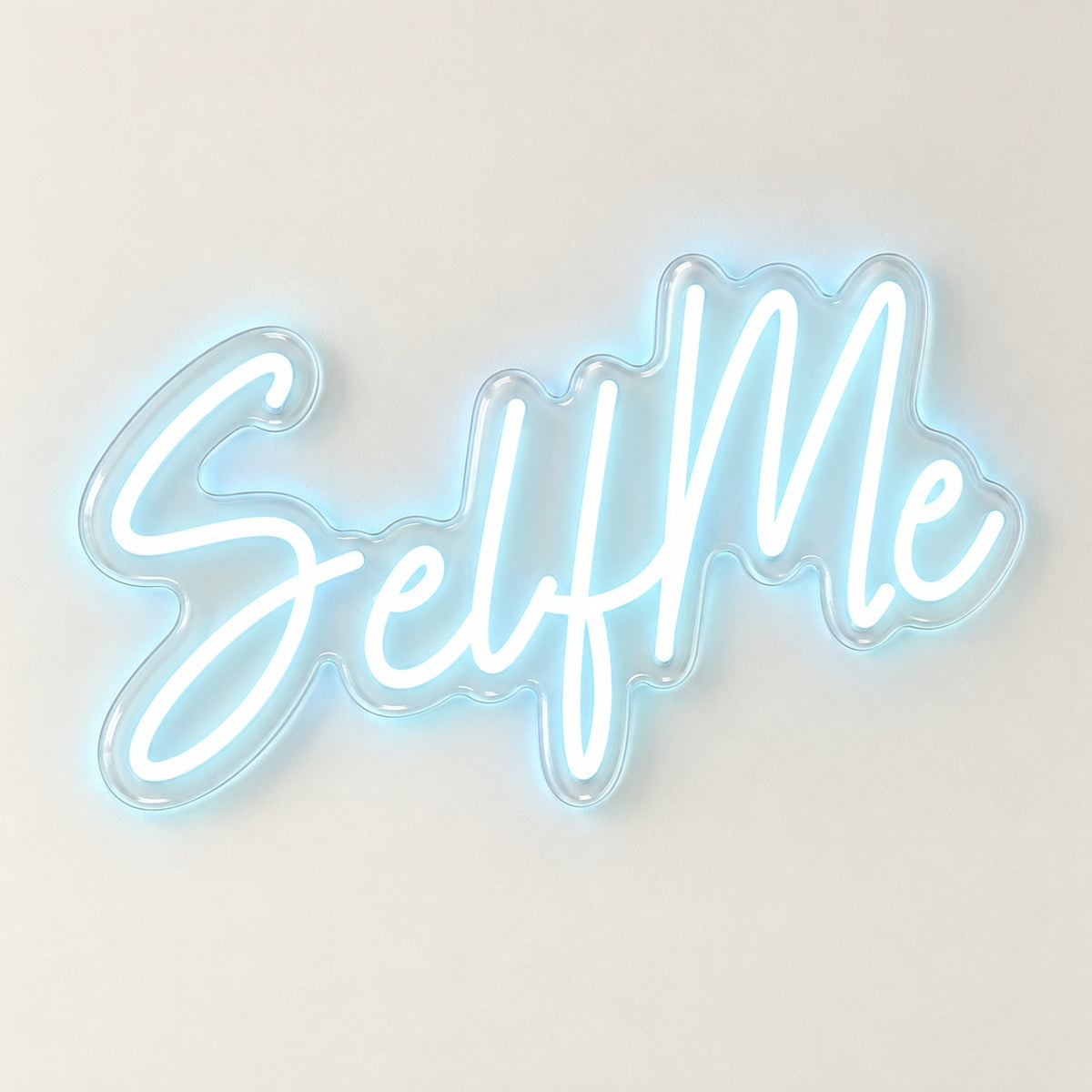 Selfie LED Neon Sign - natural light view