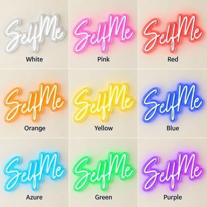 Selfie LED Neon Sign - nine-color grid