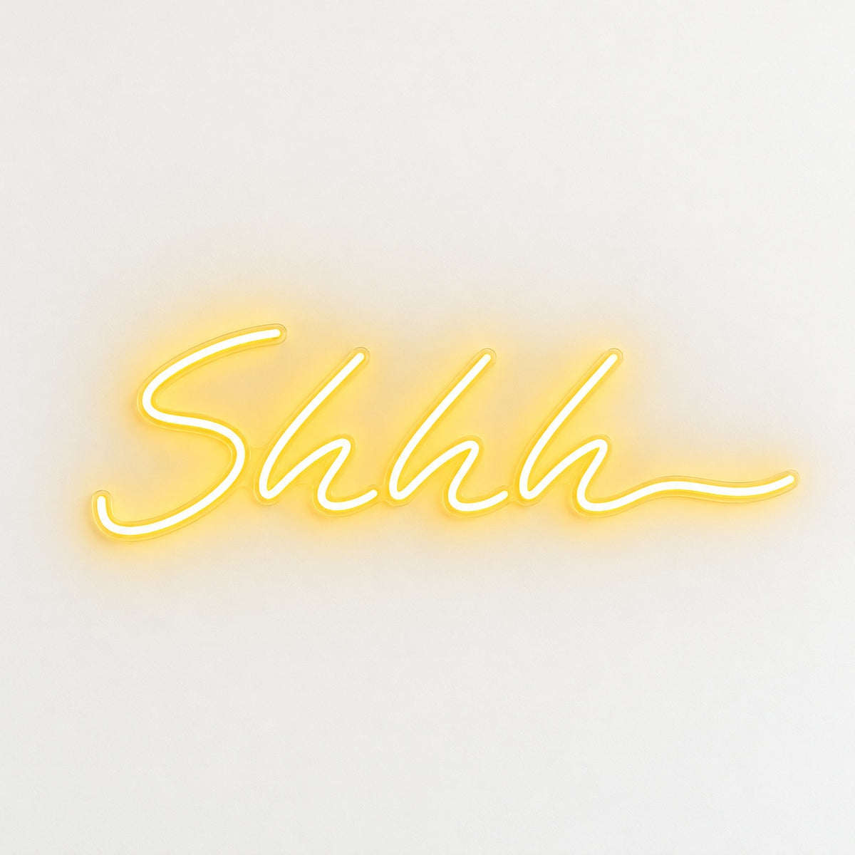 Shhh LED Neon Sign - natural light view