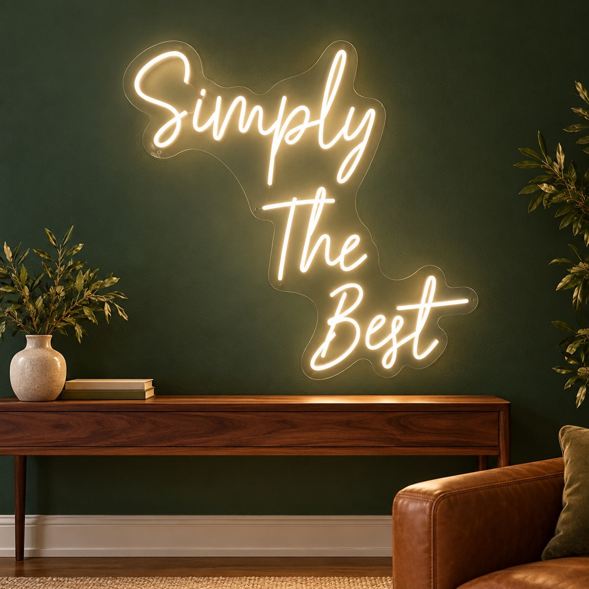 Simply The Best LED Neon Sign - advertising view