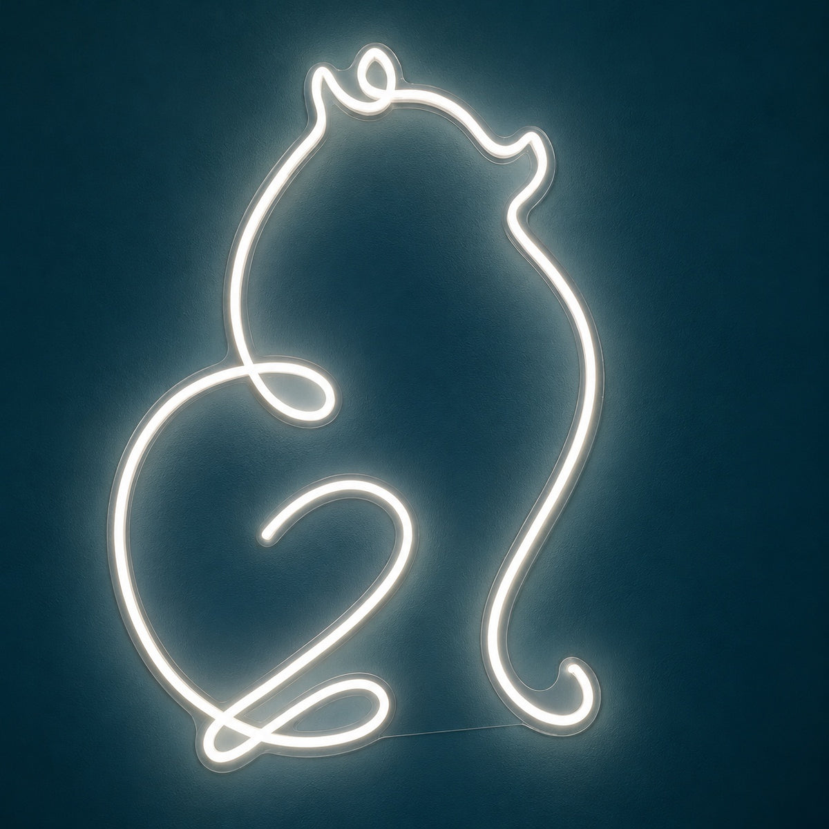 Sitting Cat Outline LED Neon Sign - product hero