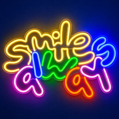 Smile Always LED Neon Sign - product hero